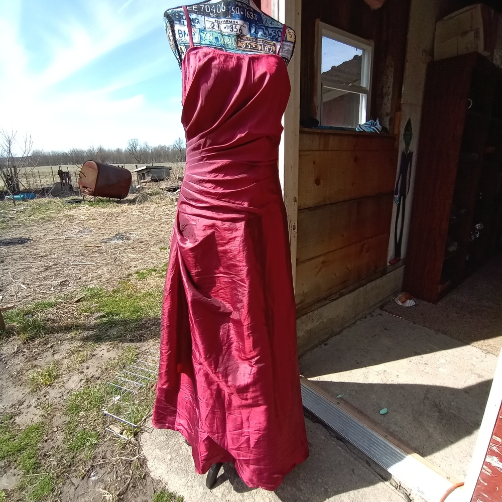 Impressions Red Strapless Dress